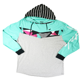 Staple- Pigeon Deco Pattern Hoodie (Teal/Grey)