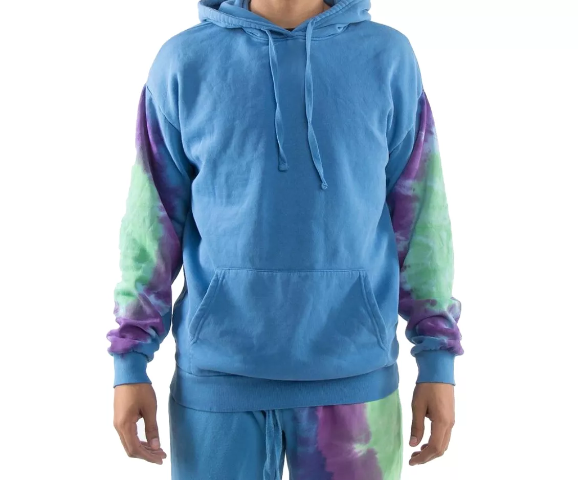 Tie-Dye Hoodie (Blue/Grn/Prp) /D15