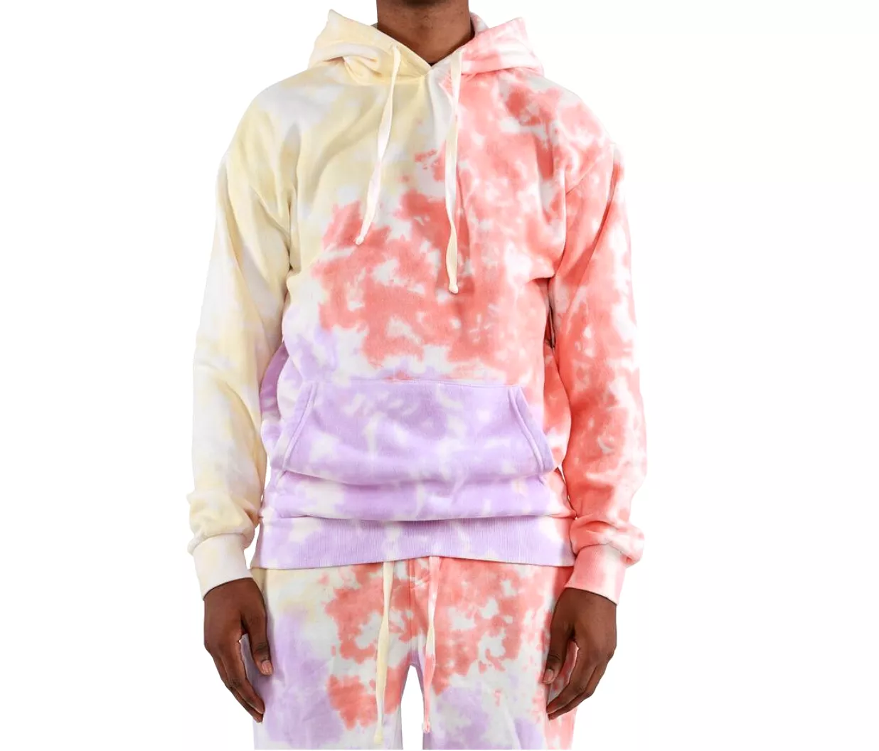 Tie-Dye Hoodie (Pink/Yllw/Prp) /D15