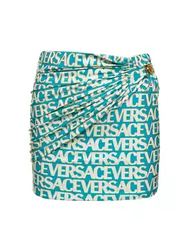 Versace women`s multicolor all over pareo skirt