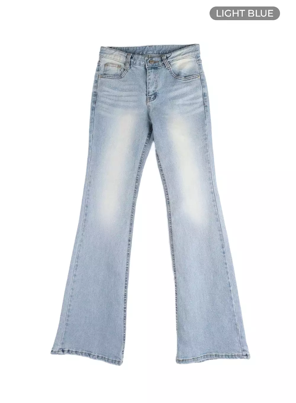 Washed Bootcut Jeans CM411