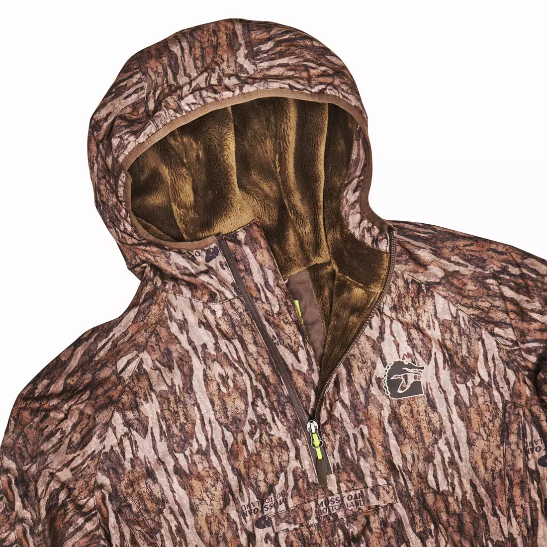 Waterproof 1/2 Zip Bog Hoodie | Womens - Mossy Oak Bottomland by Gator Waders