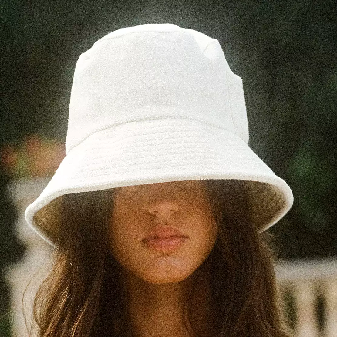 Wave Bucket Hat, Beige Terry