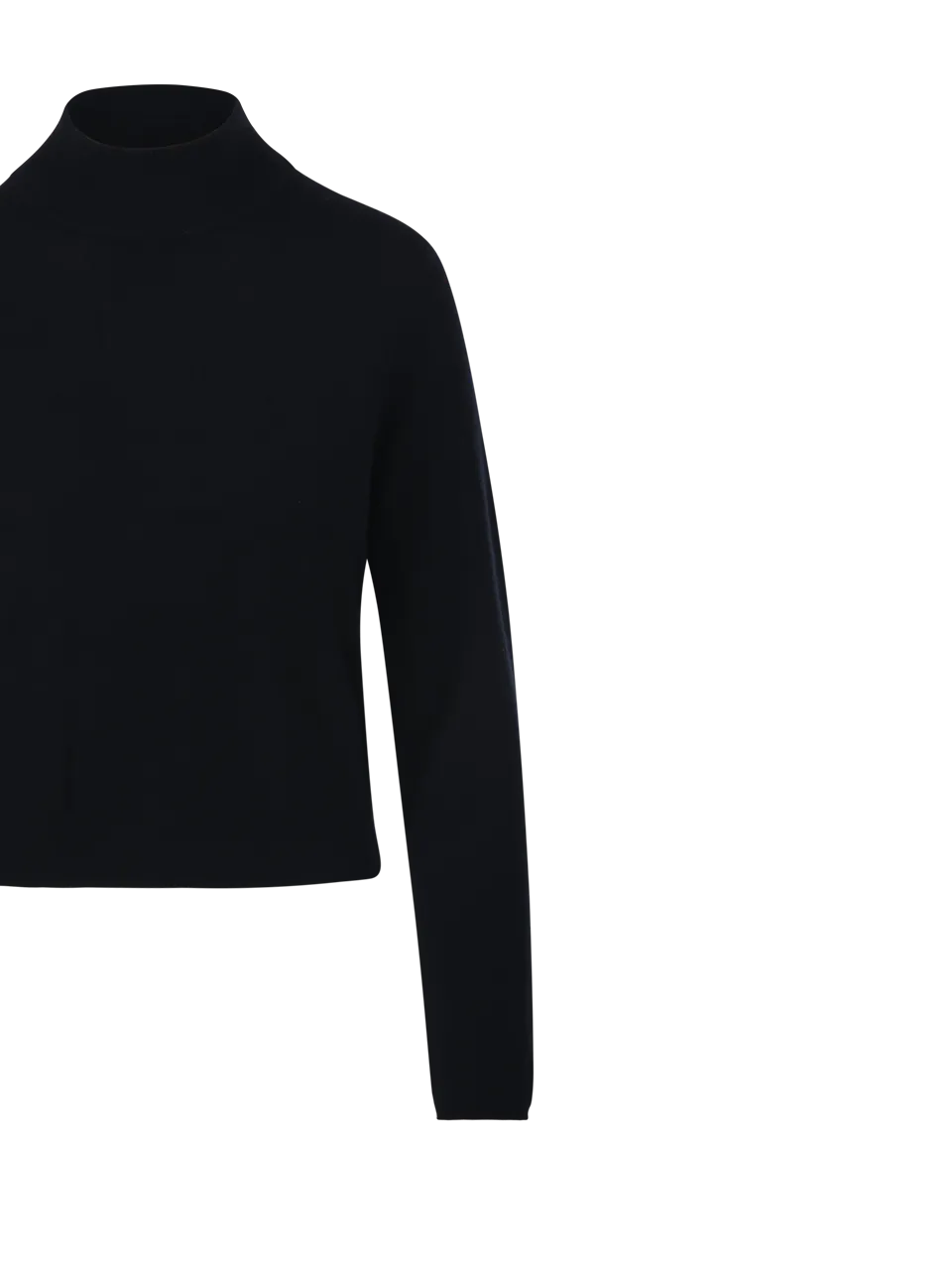 WOMAN ALLUDE BLACK CASHMERE SWEATER