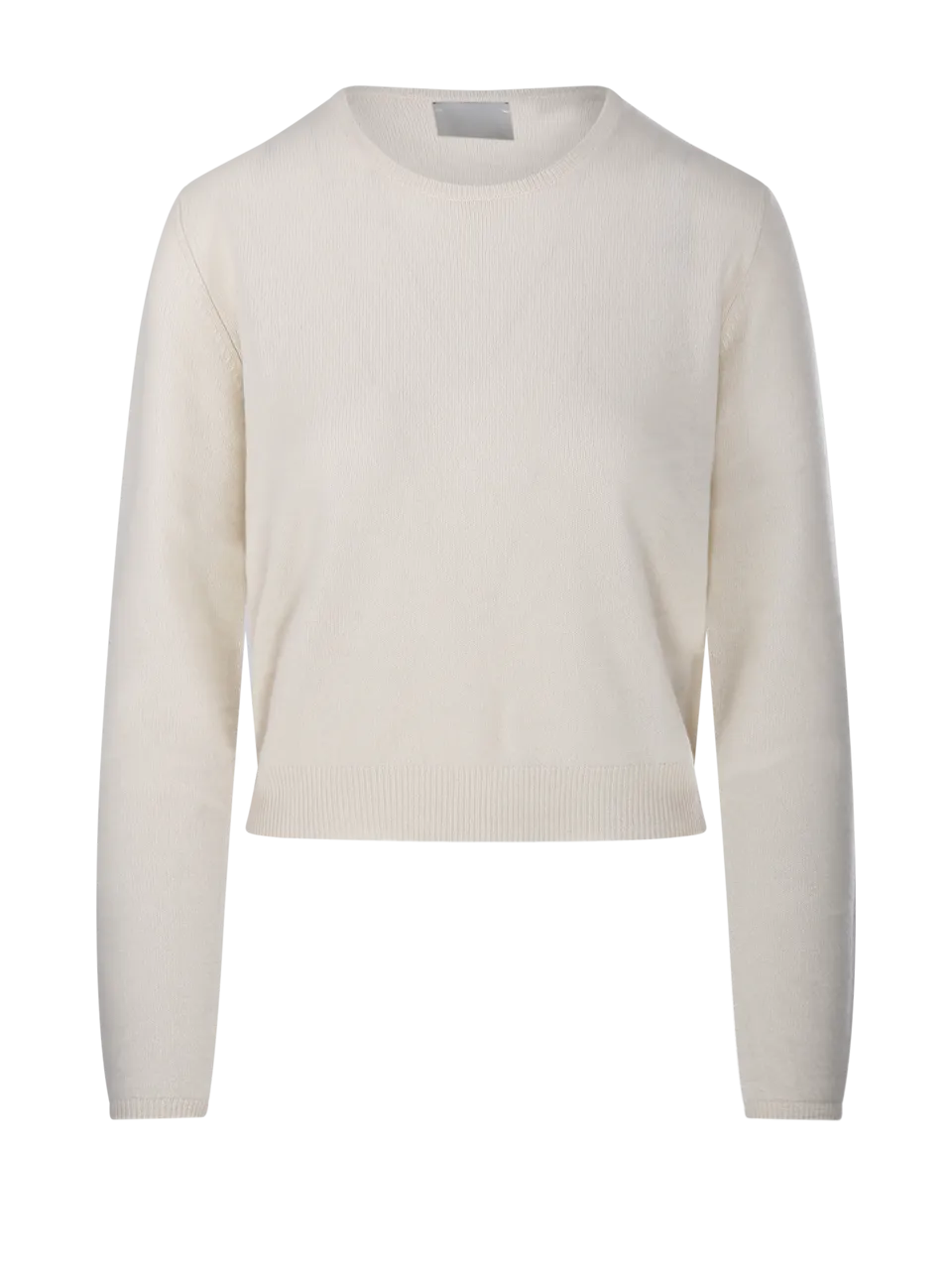 WOMAN ALLUDE WHITE CASHMERE SWEATER