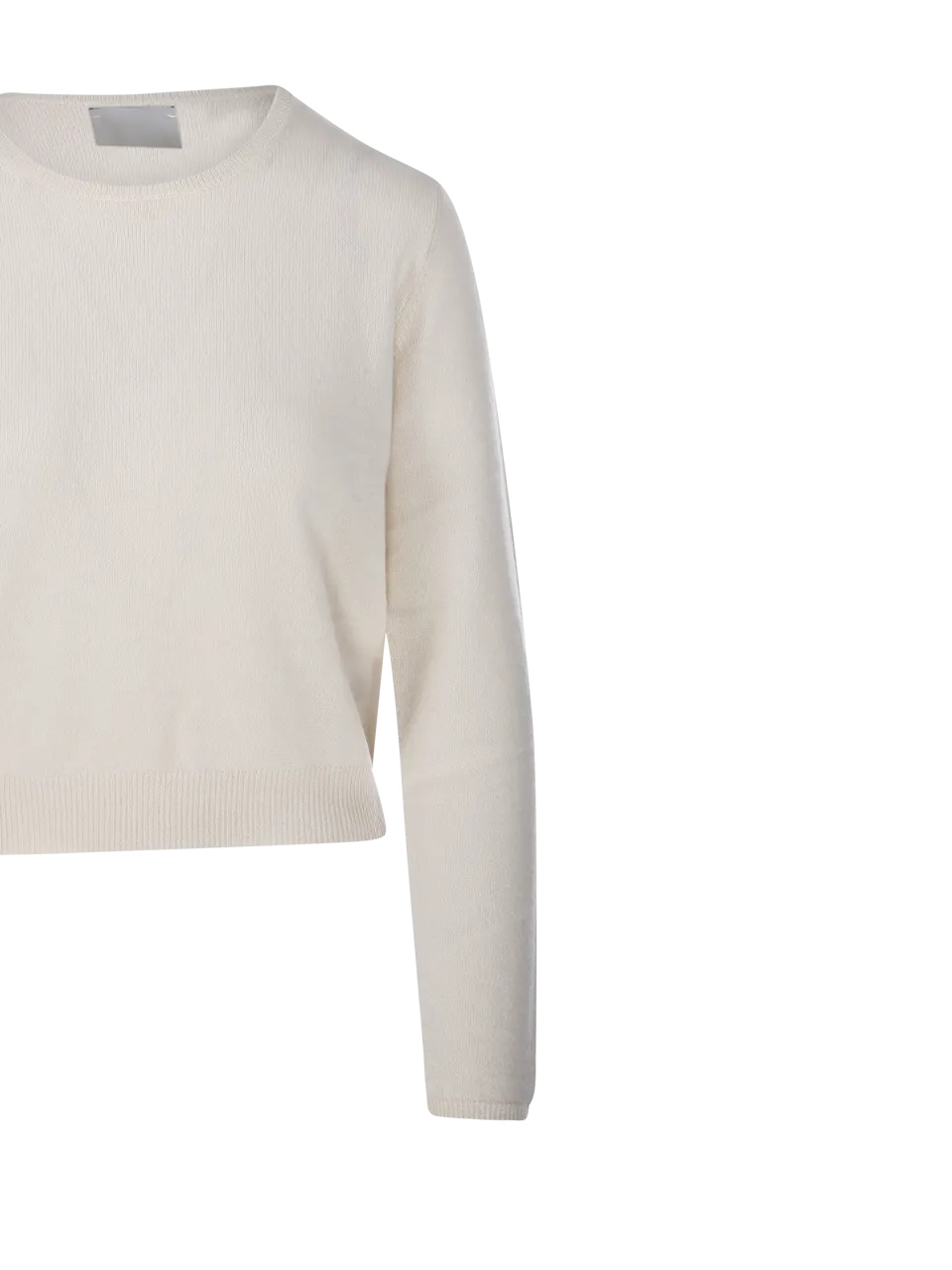 WOMAN ALLUDE WHITE CASHMERE SWEATER