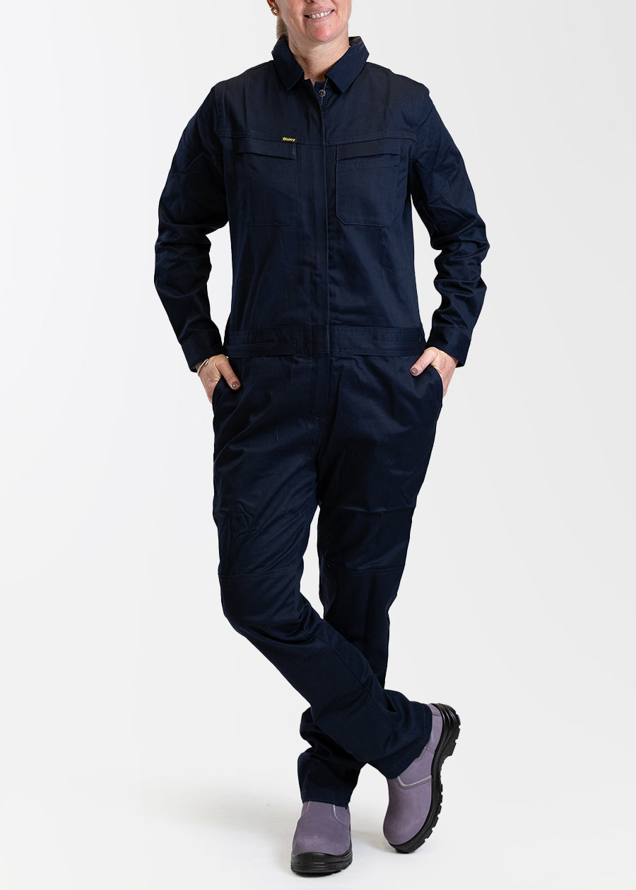 Women's cotton drill coveralls