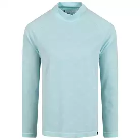 Womens Ultimate365 Tour Monogram Mock Neck Base Layer Semi Flash Aqua - W23